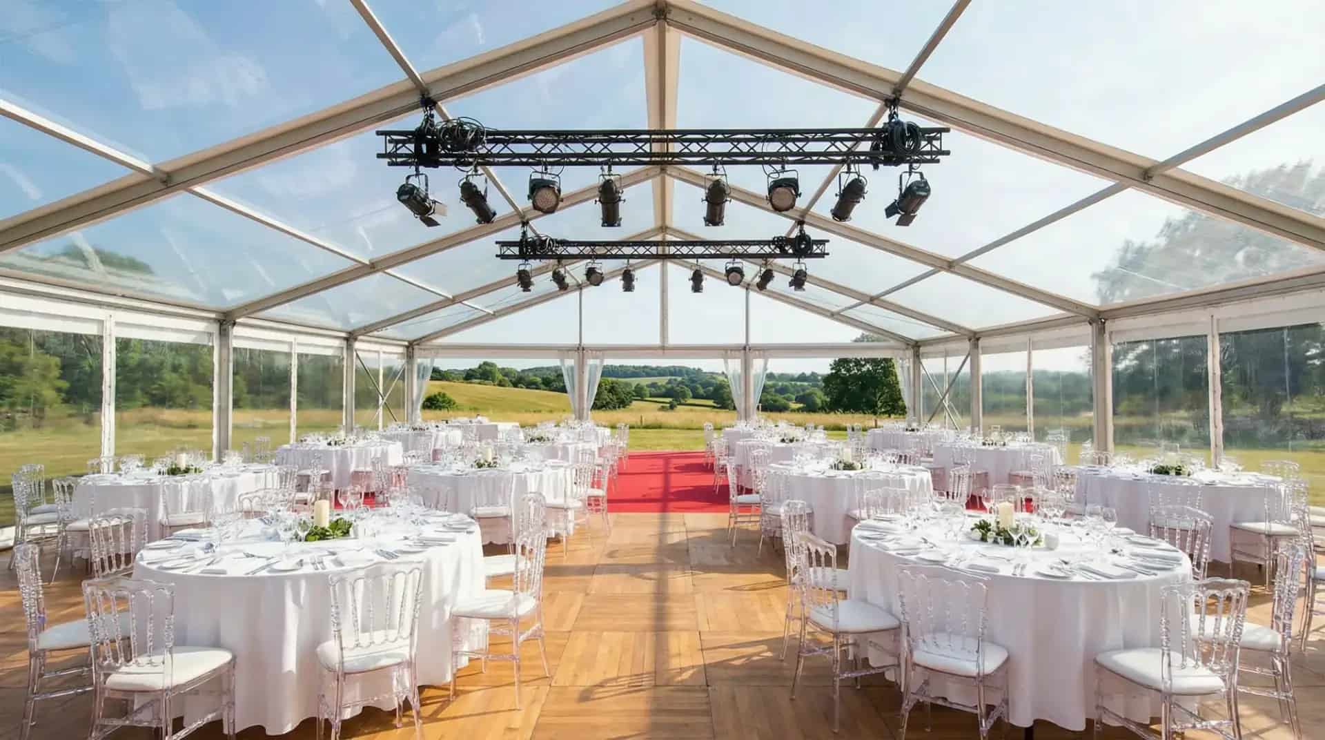 Location tente pour dîner d'entreprise