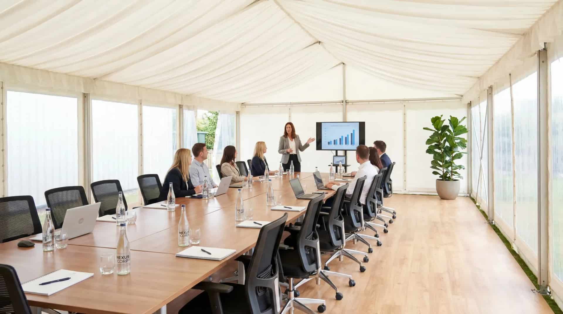 Location tente pour réunion d'entreprise