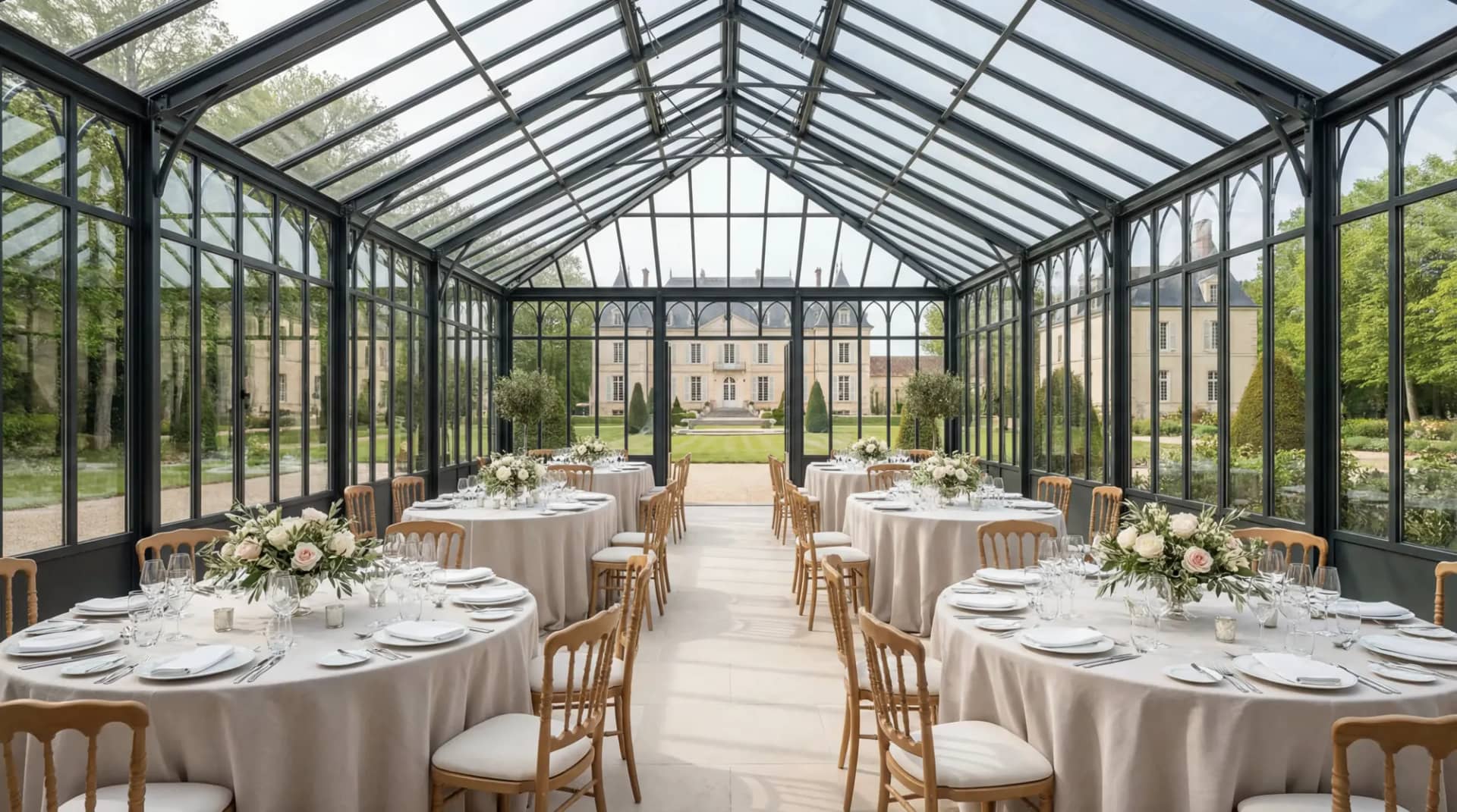 Orangerie élégante pour réception