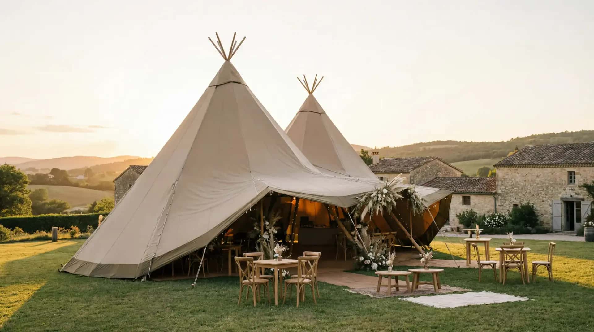 Location Tipi de Réception en France