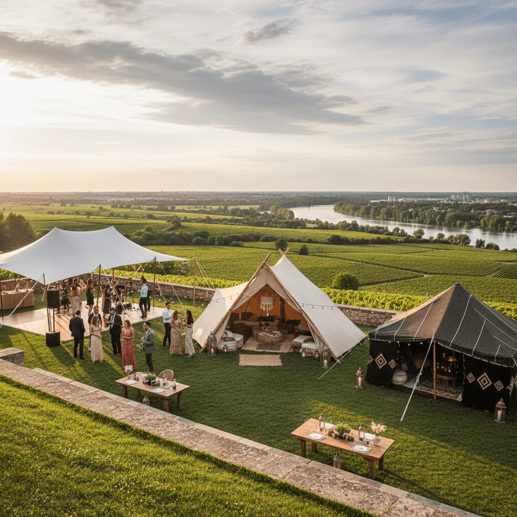 Main image of the article: Location Tente Stretch, Nomade & Berbère Bordeaux : Guide 2025 - Location Tente France Blog