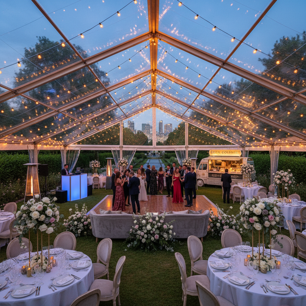 Image illustrant l'article : Location chapiteau mariage Lyon 2025 : un mariage inoubliable sous tente - Blog Location Tente France
