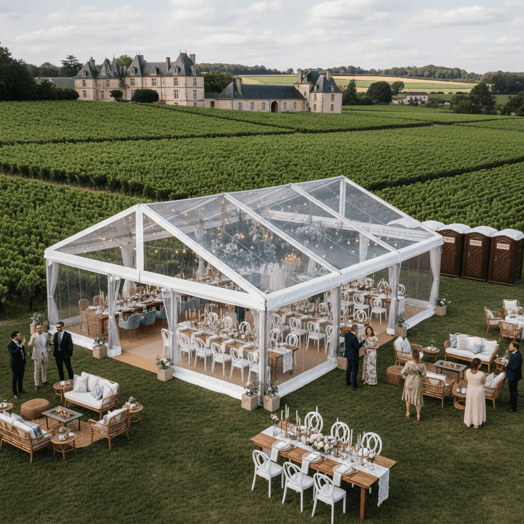 Image illustrating the article: Location Chapiteau Mariage Bordeaux : Réussissez Votre Réception en 2025 - Location Tente France Blog