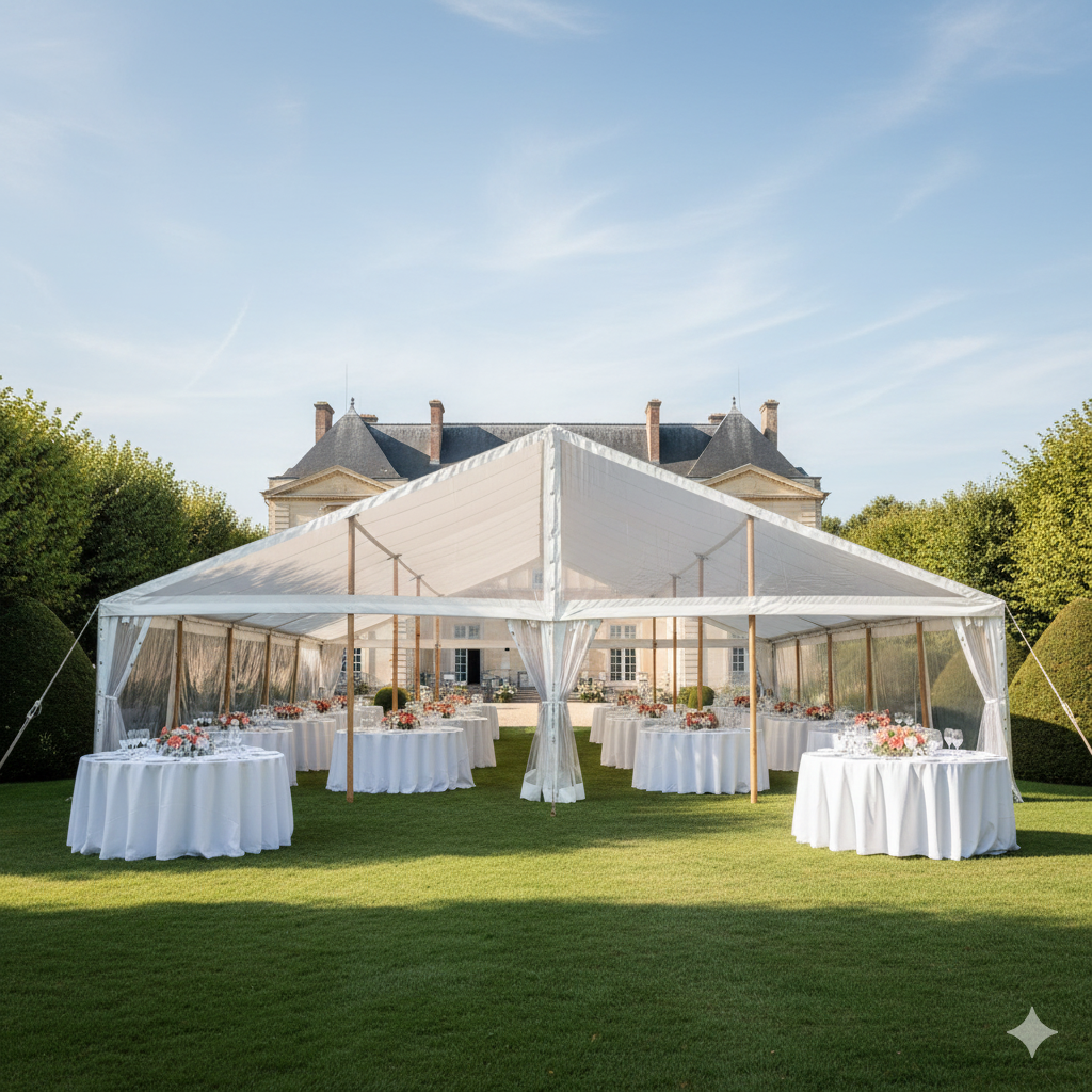 Location de tentes de réception en extérieur