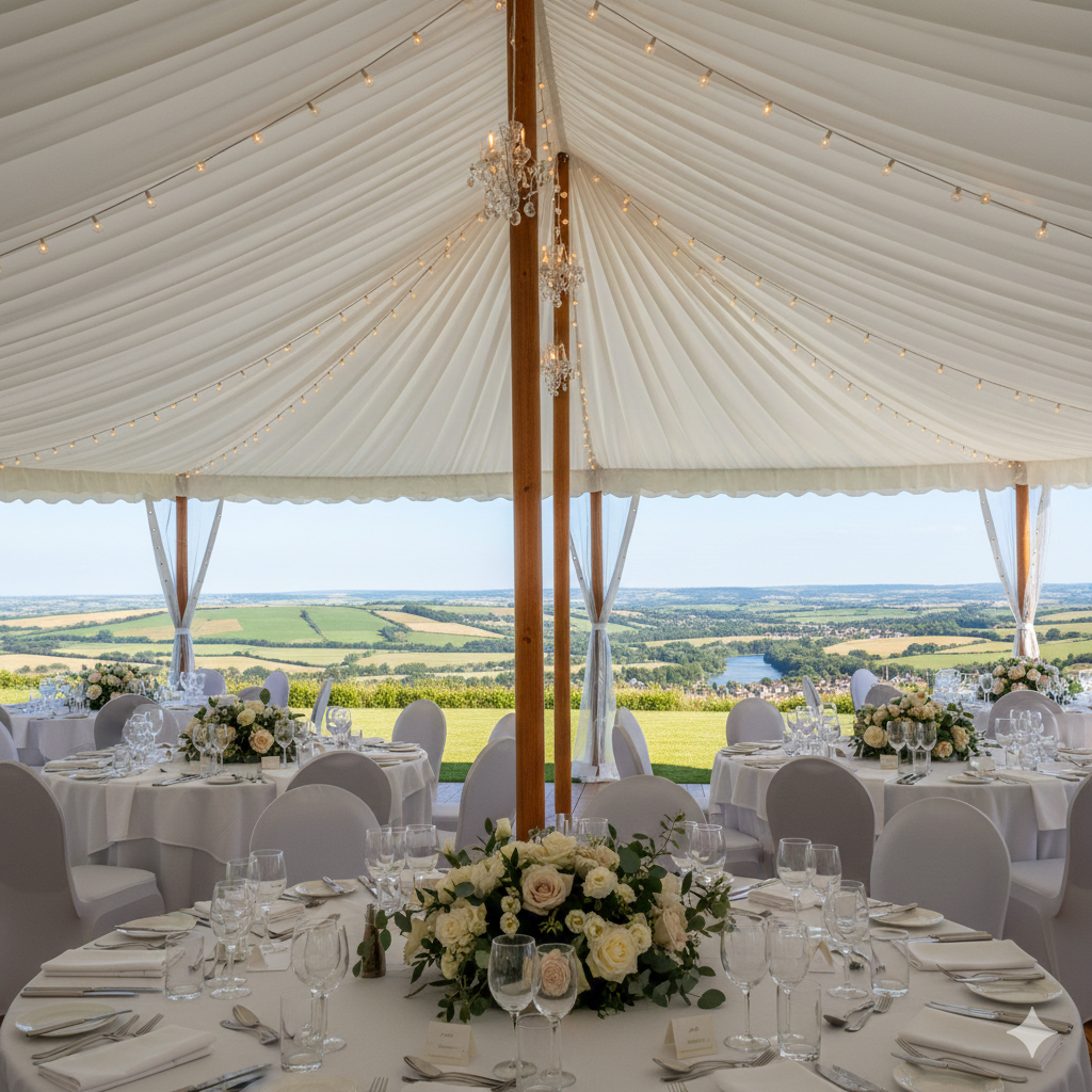 Intérieur chapiteau réception